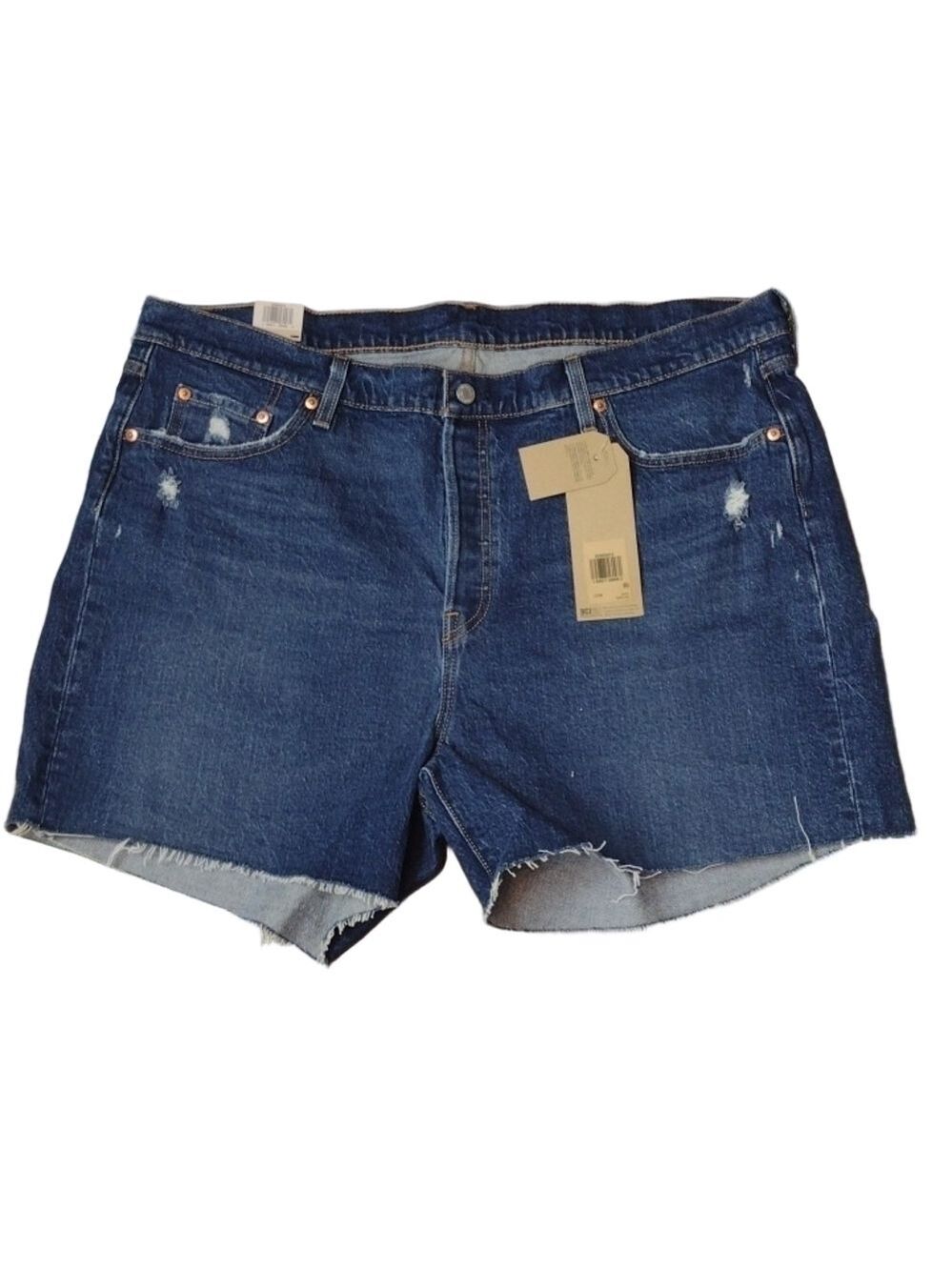 Levi's high rise distressed jeans shorts size 20W